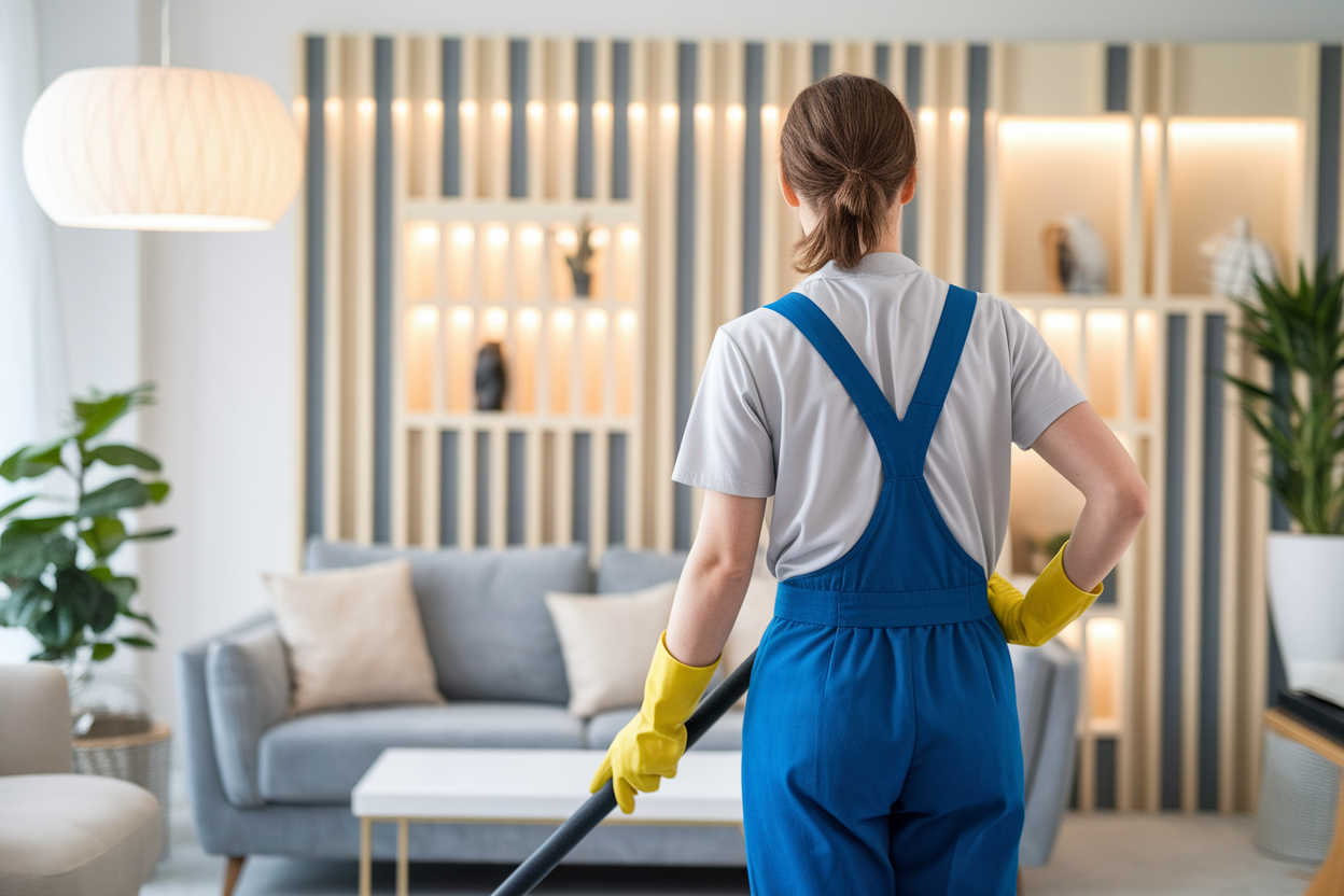 employe-menager-uniforme-dos-salon-moderne