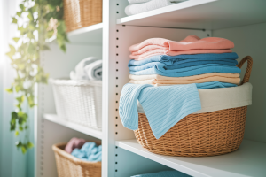 panier-linge-plie-etagere-laverie