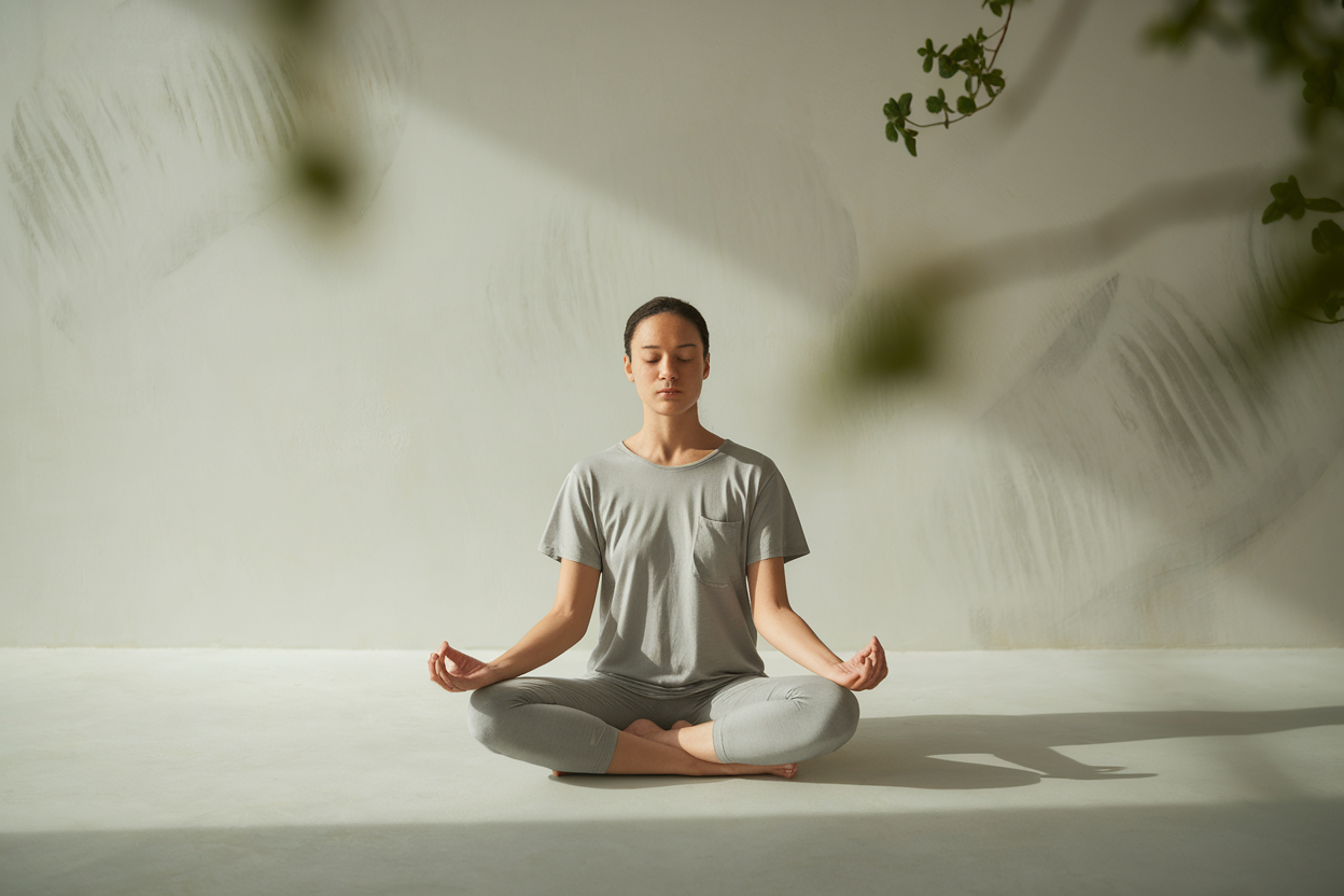 personne-meditation-chambre-minimaliste
