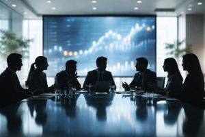 silhouettes-reunion-ecran-graphique-bureau