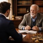avocat-costume-personne-agee-bureau
